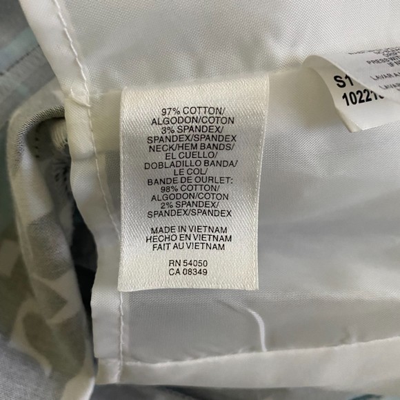 NWOT Jones Wear Stretch Dress Fit Flare Floral  Size 4 Blue Black White - Picture 9 of 9